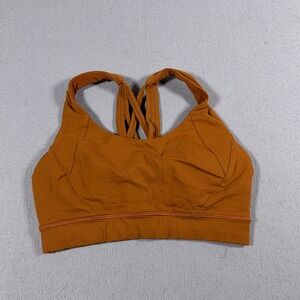 Lululemon‎ Sports Bra Women Small Strappy Back Rust Brown Lightweight Athletic